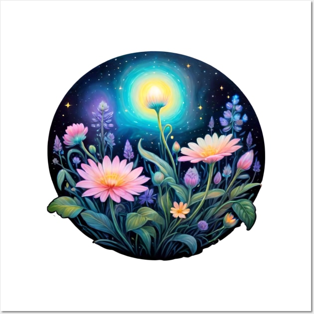 Pastel Dreamscape: Mschiffer's Handpainted Nighttime Marvel (404) Wall Art by WASjourney